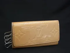 LOUIS VUITTON ルイヴィトン M91324 モノグラムヴェルニ ミュルティクレ4 4連 キーケース 鍵入れ ピンクベージュ系 DL6223