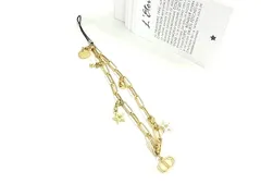 ■美品■ ChristianDior クリスチャンディオール スター 星 ストラップ キーホルダー バッグチャーム レディース ゴールド系 DL5136