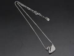 SWAROVSKI スワロフスキー ラインストーン スワン ネックレス ペンダント アクセサリー レディース シルバー系 DL2134