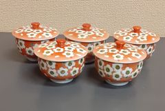 有田焼 丹青作 むし椀揃 茶碗蒸し椀 5客 受け皿付き - メルカリ