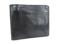 dunhill ダンヒル レザー 二つ折り 財布 ウォレット 札入れ カード入れ メンズ ブラック系 DL4035