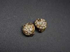 Swarovski スワロフスキー ピアス パヴェ ゴールド K14WG 刻印 - メルカリ