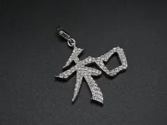 ■美品■ SWAROVSKI スワロフスキー ラインストーン ネックレストップ ペンダントトップ チャーム アクセサリー シルバー系 DL2075