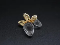 ■美品■ SWAROVSKI スワロフスキー ストロベリー 苺 ピンブローチ ピンバッチ アクセサリー レディース ゴールド系×クリア DL2118