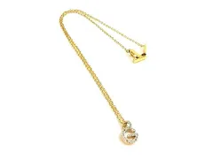 GIVENCHY ジバンシィ ヴィンテージ ラインストーン ネックレス ペンダント アクセサリー レディース ゴールド系 DL4607