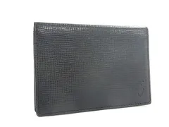 ■美品■ POLO RALPH LAUREN ポロラルフローレン レザー カードケース カード入れ パスケース 定期入れ メンズ ブラック系 DL4609