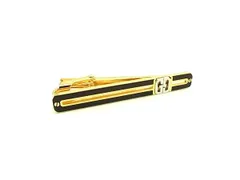■美品■ GIVENCHY ジバンシィ ネクタイピン タイクリップ アクセサリー メンズ ブラウン系×ゴールド系 DL2019のサムネイル
