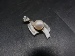■美品■ TASAKI タサキ SV925 パール約5mm 本真珠 ペンダントトップ ネックレストップ アクセサリー シルバー系×ホワイト系 DL2741