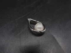 ■美品■ TASAKI タサキ SV925 パール約5mm 本真珠 ペンダントトップ ネックレストップ アクセサリー シルバー系×ホワイト系 DL2742