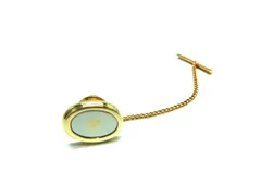 ■美品■ ChristianDior クリスチャンディオール タイピン ピンバッジ アクセサリー ゴールド系×シルバー系 DL2772