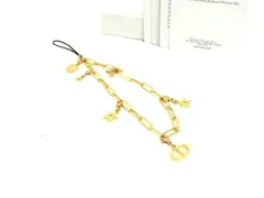 ■極美品■ ChristianDior クリスチャンディオール スター 星 ストラップ キーホルダー チャーム レディース ゴールド系 DL3484