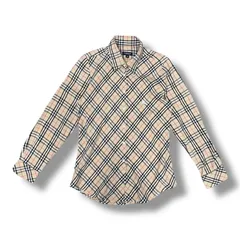 BURBERRY LONDON Nova Check Shirts ノバチェックシャツ 長袖シャツ ロングスリーブシャツ バーバリーロンドン ベージュ M 1232A1
