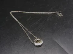 ■美品■ COACH コーチ ラインストーン ネックレス ペンダント アクセサリー レディース シルバー系 DL2846