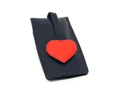 ■美品■ Kitamura キタムラ レザー ハート 4連 キーケース 鍵入れ レディース メンズ ネイビー系 DL1909のサムネイル
