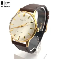 【中古】Seiko Crown J15003E 手巻き時計 シルバー/ゴールド