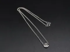 ■美品■ COACH コーチ ビジュー ネックレス ペンダント アクセサリー レディース シルバー系 DK9671