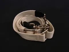 ■美品■ FURLA フルラ キャンバス ショルダーストラップ ショルダーベルト 斜め掛け 肩掛け レディース メンズ アイボリー系 DL0513