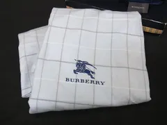 BURBERRY バーバリー コットン100％ ベッドシーツ タオルシーツ 寝具 ライトブルー系 DL1196