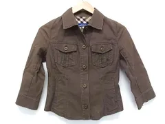 BURBERRY バーバリーブルーレーベル コットン 七分袖 ジャケット 上着 アウター 表記サイズ 36 洋服 レディース ブラウン系 DK1410