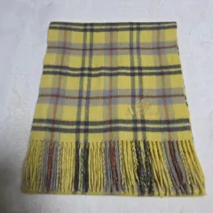 アクアスキュータムイェロー CHECKマフラー