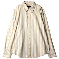 古着 カルバンクライン Calvin klein JEANS マルチストライプ 長袖 コットンストライプシャツ メンズXL相当/eaa609182