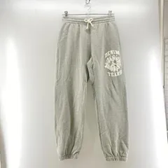 【中古】DENIM TEARS Cotton Wreath Peace Sweatpants グレー サイズL　デニム ティアーズ[24]