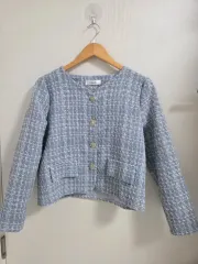 未使用ツイード ジャケット ブルー ゲストルック