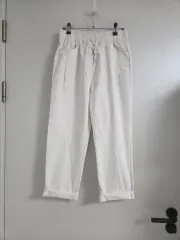 未使用 ) アイボリー デニム ズボン