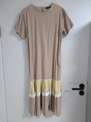 ロング丈ワンピース 数点 コットン素材 プリーツ ONE PIECE