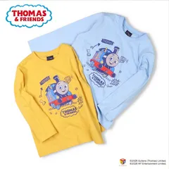 crescent きかんしゃトーマス長袖Tシャツ　n16899