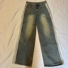 シーイン　DAZY　SHEIN　デイジー　ワイドシルエット　デニムパンツ