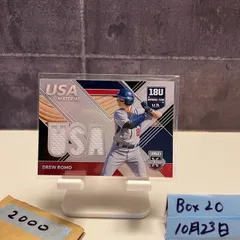 2020 Panini Elite Extra Edition Drew Romo USA Baseball USA Material  ジャージ カード