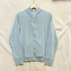 ☆【新品タグ付】ユニクロ AIRism UVカット フルジップパーカ L ブルー