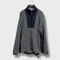 NAUTICA☆ハーフジップフリース☆USA製☆コンペティション☆グレー☆M☆A26M