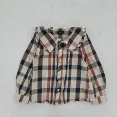 130 ダックス キッズ CHECK ブラウス 0126J1