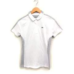 ラコステ LACOSTE SPORT 国内正規品 2トーン ピケゴルフ ポロシャツ 半袖 コットン 綿 ゴルフ 36 グレー 灰 /FT36