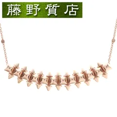 （新品仕上げ済）カルティエ CARTIER クラッシュ ドゥ カルティエ ネックレス MM K18 PG ピンク ゴールド B7224745 2025年 証明書 カルティエ ネックレス necklace レディース 9044