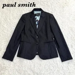 美品 PAUL SMITH 裏地総柄テーラードジャケット 40 ダークネイビー