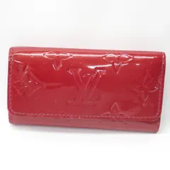 FtTh1000364 ルイ・ヴィトン キーケース ミュルティクレ4 ヴェルニ M91211 レッド レディース LOUIS VUITTON 中古