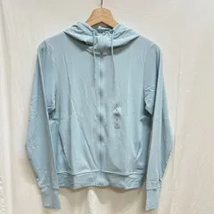 ☆【新品タグ付】ユニクロ AIRism UVカット フルジップパーカ S ブルー
