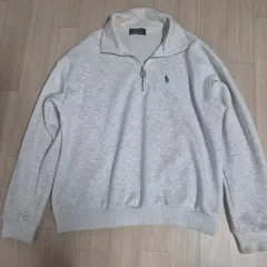ポロラルフローレン ハーフジップアップ スウェット グレー