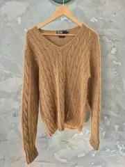 POLO RALPH LAUREN ポロラルフローレン Vネック ケーブル ニット Mサイズ