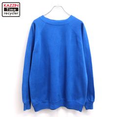 90s USA製 Hanes ラグラン スウェット ブランク ネイビー L 無地