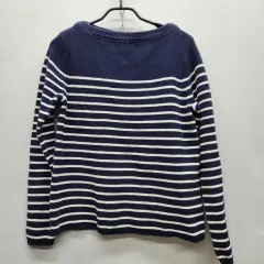 ローレン ラルフローレン ストライプ コットン ニット M(M)