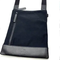 Berluti ベルルッティ　カリグラフィー　ショルダーバッグ　サコッシュ　スクリットナイロン　ブラック　レザーのサムネイル