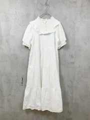 Par Avion パラビオン レース 重ね着 ワンピース sizeone/アイボリー ■■レディース