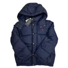 186000   新品未使用 POLO RALPH LAUREN ポロ・ラルフローレン 中綿 フード付き ダウンコート 10～12歳 M ネイビー キッズ