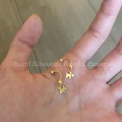 ピアス 耳飾り フープピアス ゴールドカラー 金色 犬 ドッグ シンプル 可愛い ゴールド 大人可愛い シンプル レディース ジュエリー イベント パーティー 大人かわいい デイリー ガーリー フェミニン 個性的 韓国系