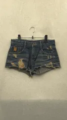 359 スリー ruangan ダメージ デニム ショートパンツ 26/S