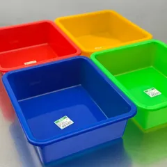 【台湾雑貨】レトロ台湾 カラフル多用途おけ｜キッチン・水洗い・ステーショナリー収納にも使える万能バケット